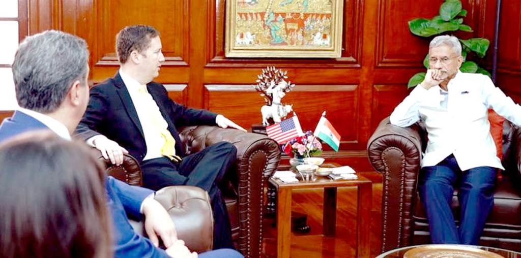Jaishankar meets US Ambassador Sergio Gore
